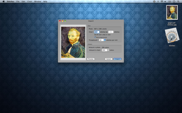 Stitches Screenshot - The import window